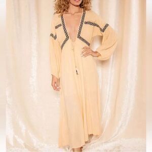 Raga Yellow LongSleeve Maxi Dress(Size XS)